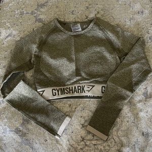 Dark Green Gymshark Crop